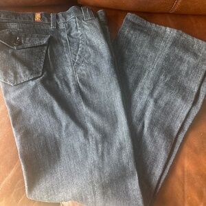 7 For All Mankind Trouser Dark Denim Jeans 29x29